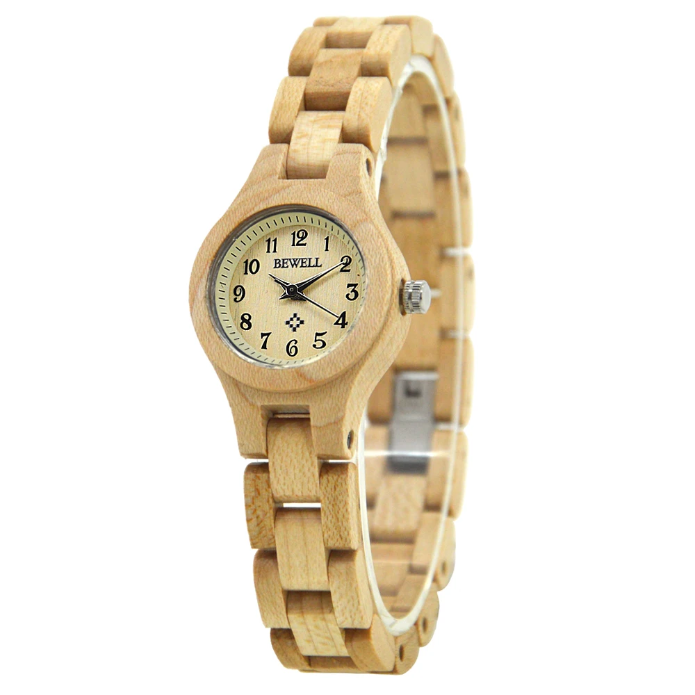 

2020 Alibaba Hot-selling Ladies Watches Sandalwood Wristwatch Custom Logo with Private Label Jewelry Buckle Quartz Watch