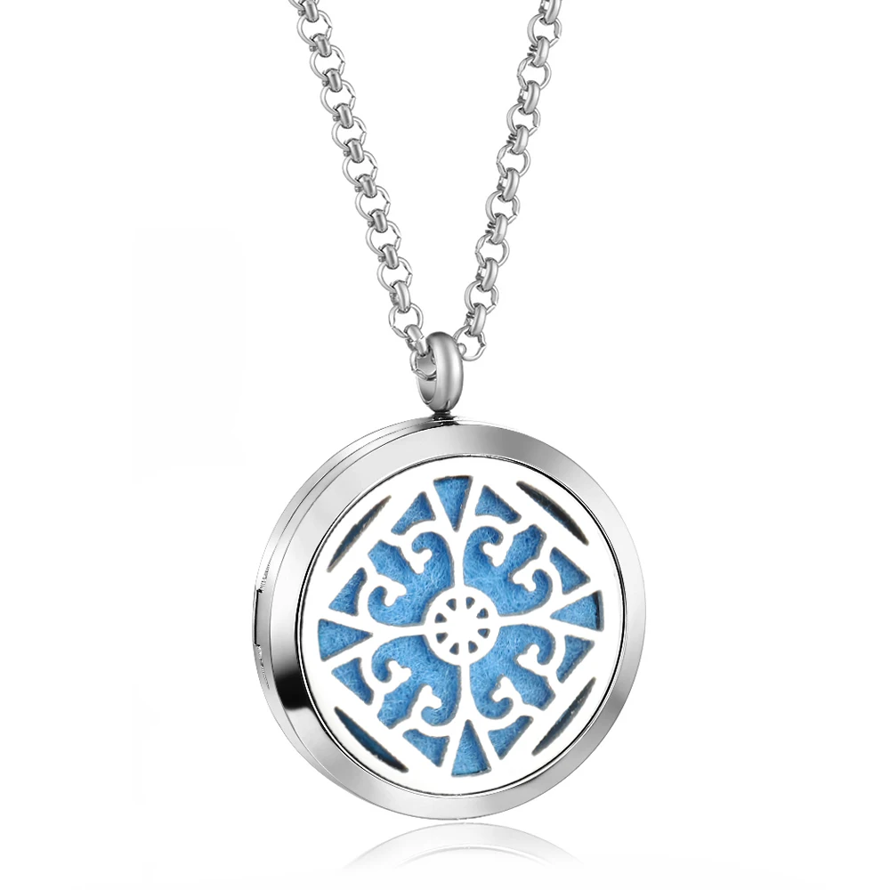 

Titanium steel alloy hollow window grilles diffuse aroma essential oil small box pendant pendant