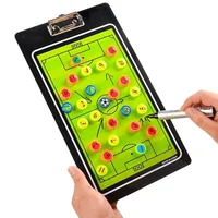 

soccer magnetic Coach board Clipboard Tactics Dry Erase Board Playbook Board with pen and earser