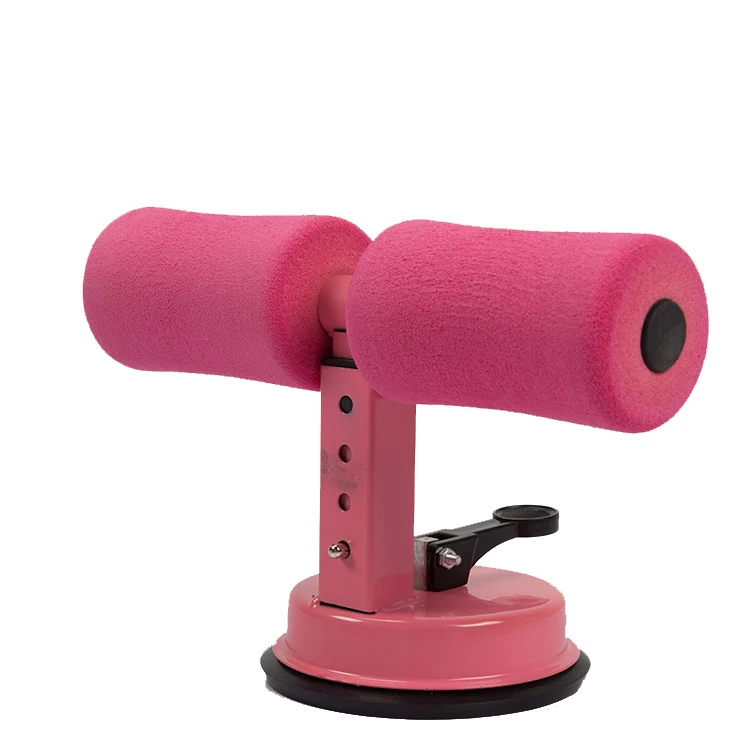 

Fitness Floor Assistant Adjustable Self Suction Sit Up Bar, Pink,black,blue, purple