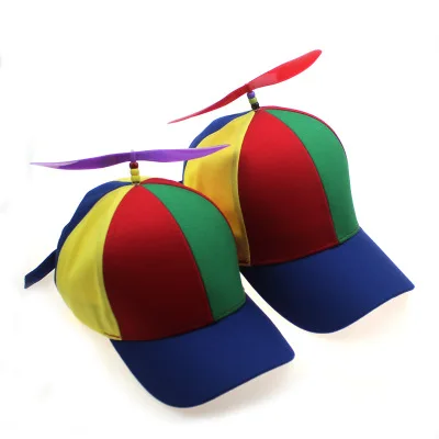 

E1049 Women Kids Summer Sun Hats Mom And Baby Hat Detachable Top Propeller Baseball Caps Cheap Cotton Blank Sport Baseball Cap