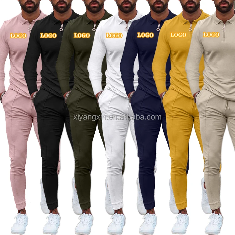 

Hucai Other Sportswear Track suit Custom Jogging sweatsuit vendor Men casual sets Tracksuit Training wear Sweat suits set unisex, Customized colors