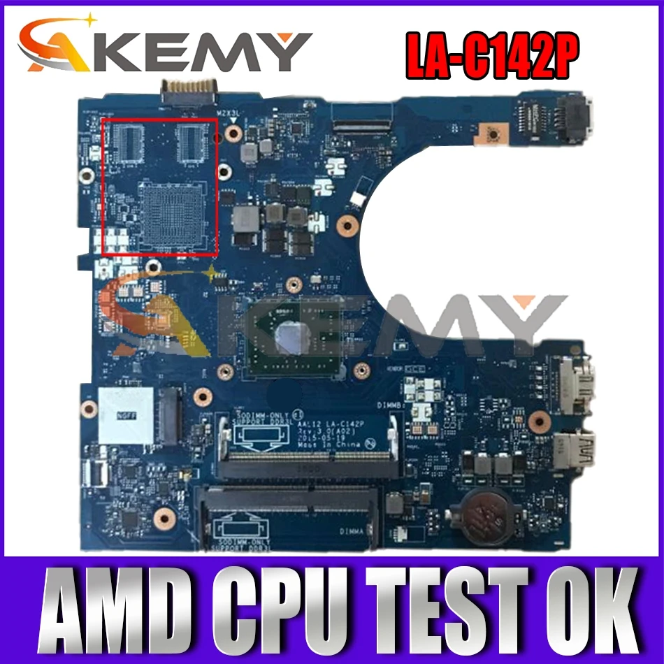 

For DELL 15 5000 5455 5555 5755 Laptop Motherboard AAL12 LA-C142P MB With AMD CPU 100% Tested CN-0C5VPN 0Y7P00 01N0C6