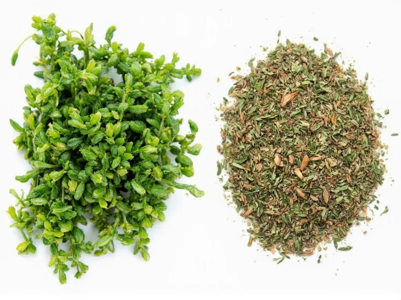 Fresh Thyme vs Dried: Flavor, Substitution & Cooking Guide