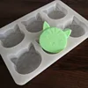 Silicone Soap Mold Cute Cat 6 Cavities Kittens Soap Making Silicone Mould Baby Shower 3oz Per Cell
