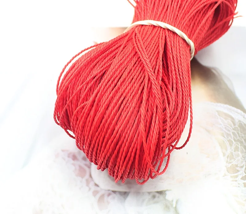 

Wholesale Cheap Braided  Multi Colored Waxed Cotton Cord For DIY Bracelet Necklace Accessories, Colorful
