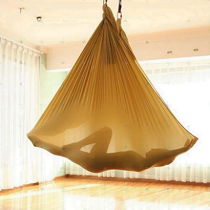

Jointop Knot-Free Contains Indoor Yoga Buckles and Ropes Stretch anti gravity silk swing Aerial Yoga Hammock, Optional