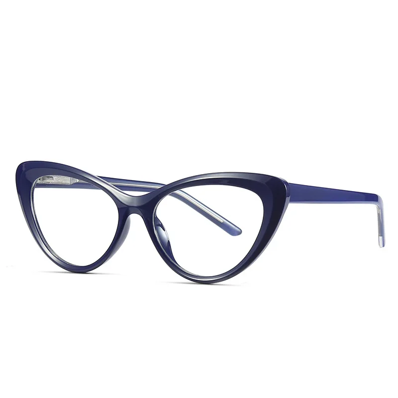 

NWOGLSS 2020 Fashion Cat eye PC Work Reading Clear Lens Blue Light Filter Glasses, 6 color
