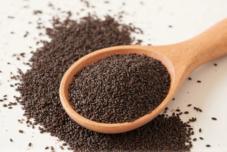 Infographic showing top 5 flavor pairings with black cumin seeds