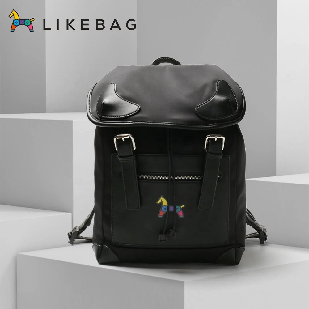 

LIKEBAG Original Design Backpack Solid Color Big Travel Backpack with 14inch Laptop Compartment