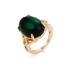 14725 New arrival customized jewelry classical design big Synthetic CZ golden finger ring