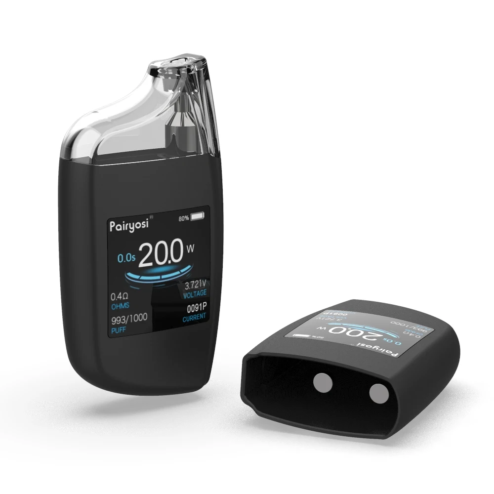 

HD LED screen vape unique design e-cigs more puffs vape pod mod, Black, white etc