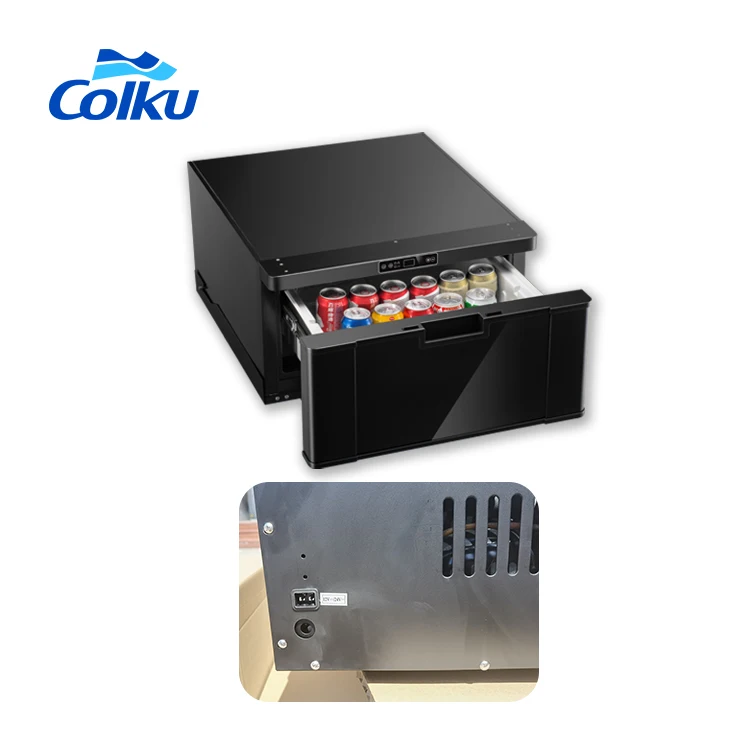 

Big Capacity 40L DC Compressor Yacht Drawer Type Built- in Cabinet Car freezer 12v 24V for Modify SUV RV Camping Car Caravan