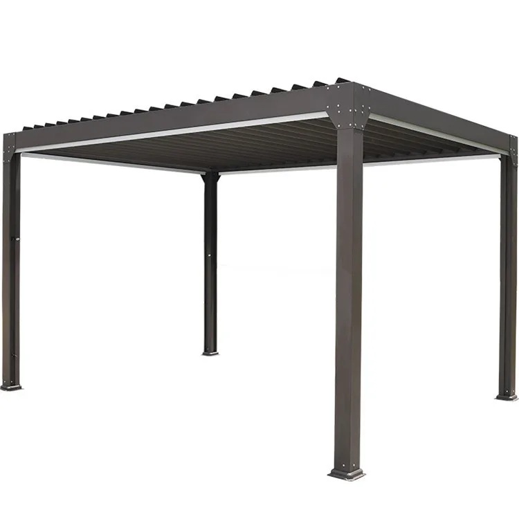 

Motorised Pergola Roof Kit Pergole De Pvc Louver Outdoor Outsunny Pergola Aluminium With Outdone Roof