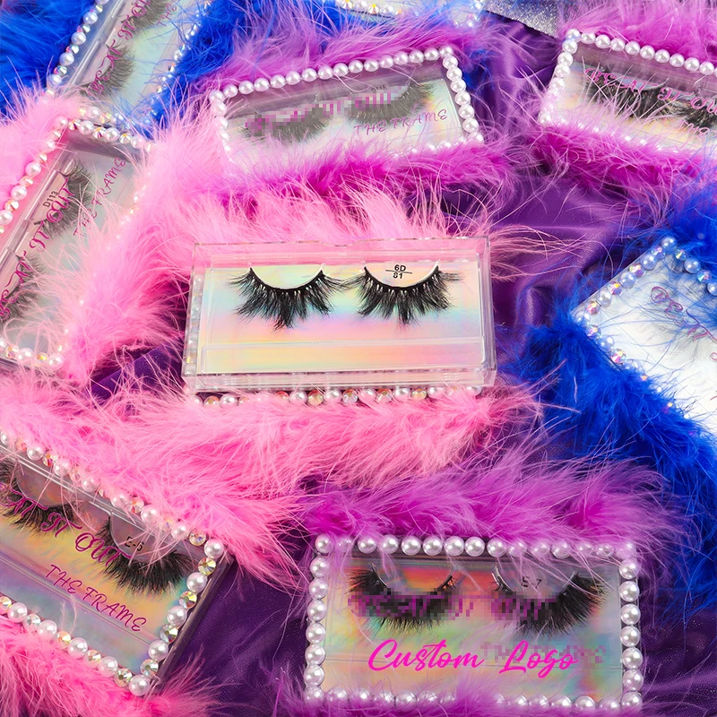 

Eyelash packaging box custom 25mm 3d mink lashes 100%handmade mink eyelashes, Natural black