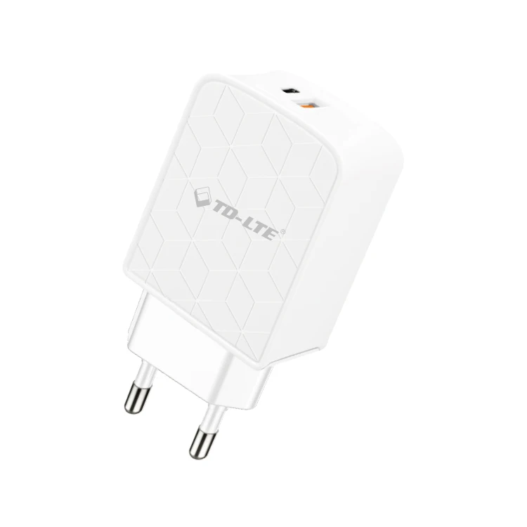 

Amazon hot selling QC3.0 PD Fast charging 18w USB quick charger Adapter cargadores de celulares With cable For iphone 12, White