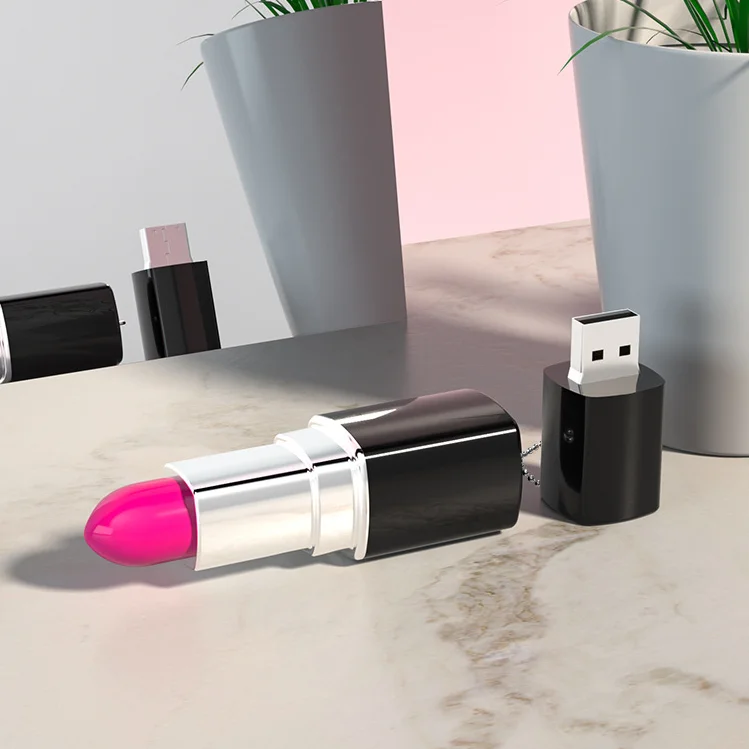 Lipstick Design Usb Flash Drive Lip Stick Shape Flash Usb Memory Usb 2.0 Full Capacity Buy