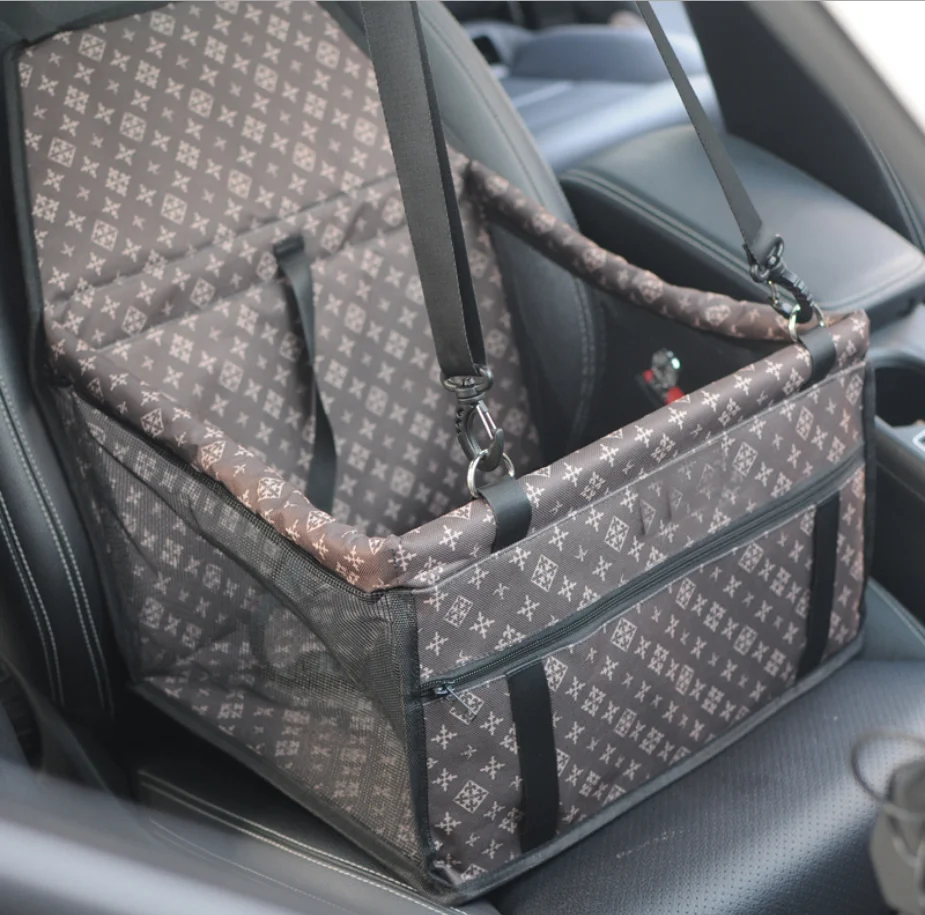 

POP DUCK Folding Hammocks Pet Carriers Bag Safety Travelling Dog Car Carrier Seat Basket For Small Cat Dogs, Customized