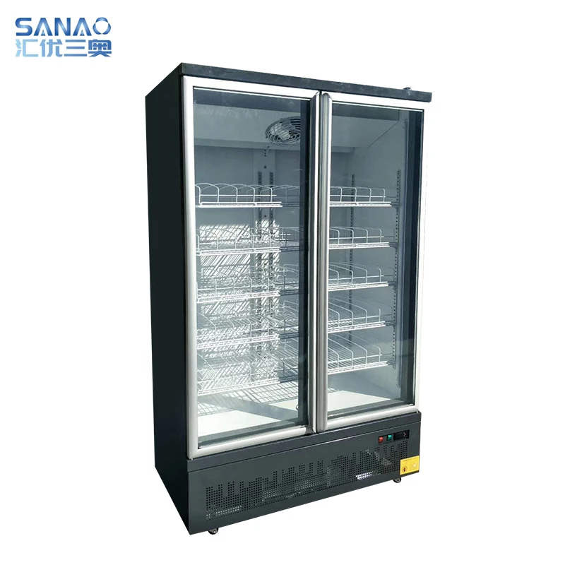 Commercial Convenience Store Upright Beverage Display Cooler Transparent Glass Door Refrigerator Buy Transparent Glass Door Refrigerator Double Doors Freezer Drink Refrigerator Beverage Display Double Sliding Commercial 6 Doors Beer Shop Freezer For Sale