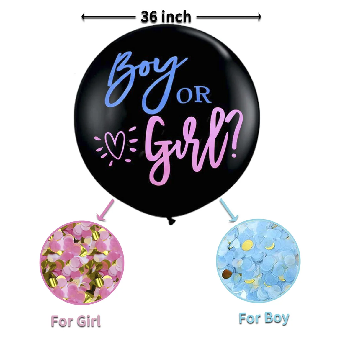 

Hot Sale Wholesale Party Supplies Jumbo Globo 36in Baby Shower Baby Gender Reveal Balloon