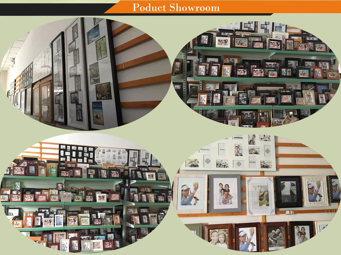 Black Wood Folding Floor Standing Collage Hinged Picture Photo