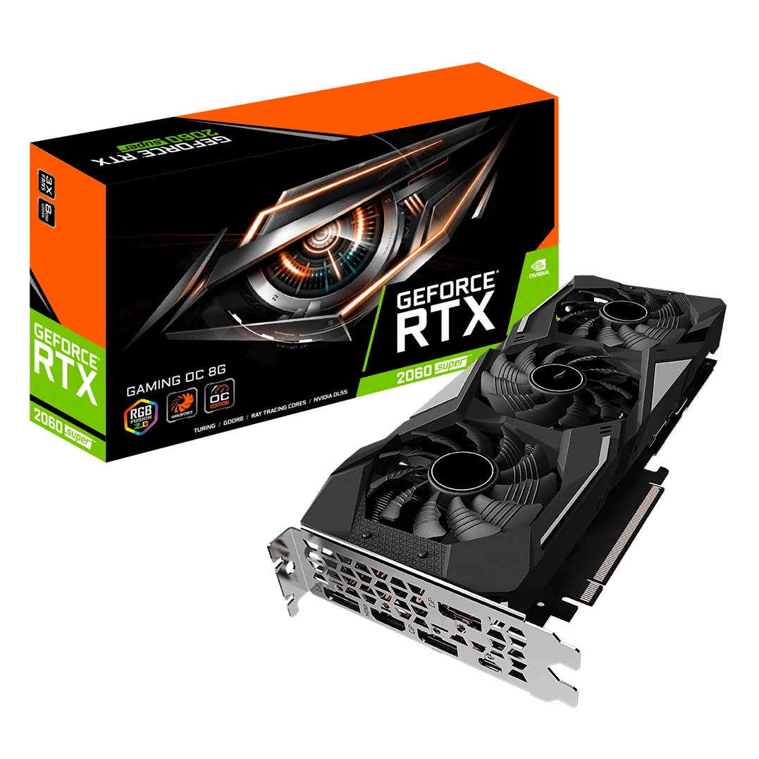 

1166 pro 81T 72T GDDR6 unblocked gaming Graphics card non LHR RTX 2060 SUPER GAMING OC 8G GDDR6 256Bit