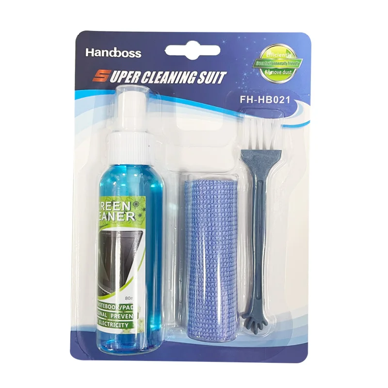 

Wholesale screen cleaning liquid and brush for LCD laptop cleaning Kit, Blue