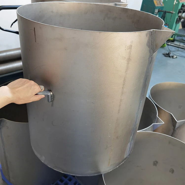 titanium barrel for metallurgical equipment