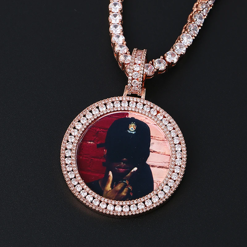 Hip Hop Custom Picture Pendant Diamond Picture Pendant Necklace - Buy ...