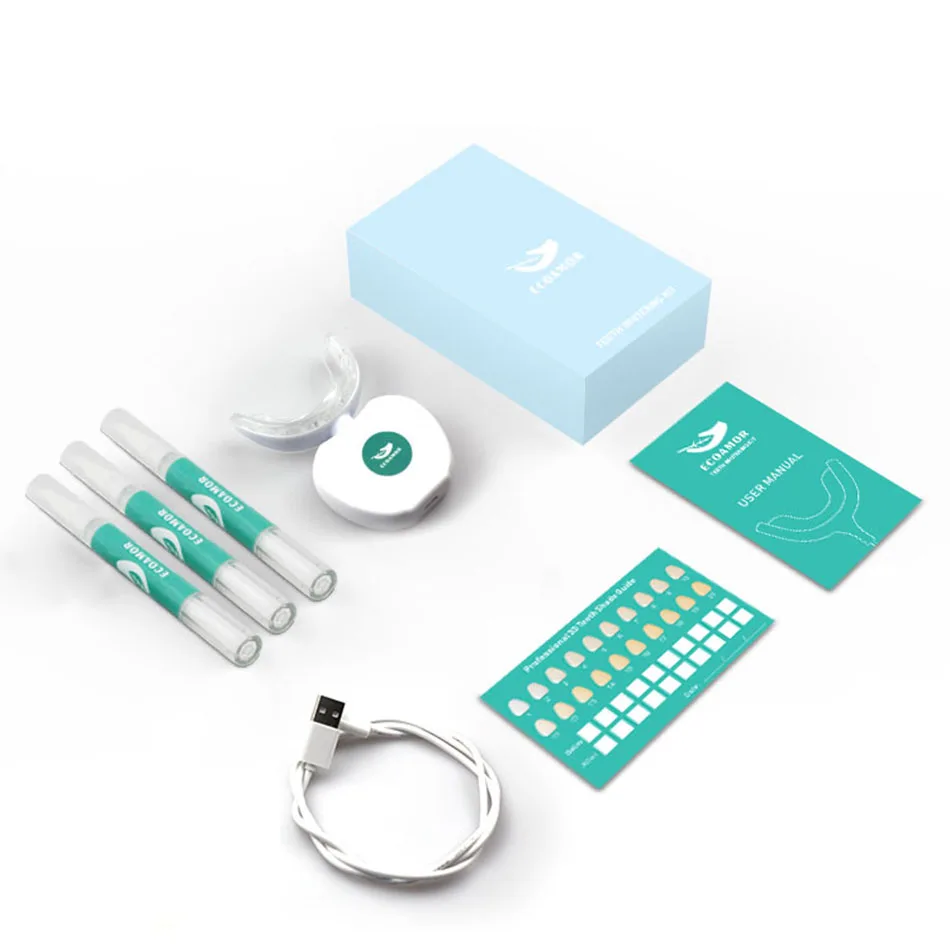 

OEM Support 2021 Luxury Rechargeable Wireless Led Teeth Whitening Light Kit, White