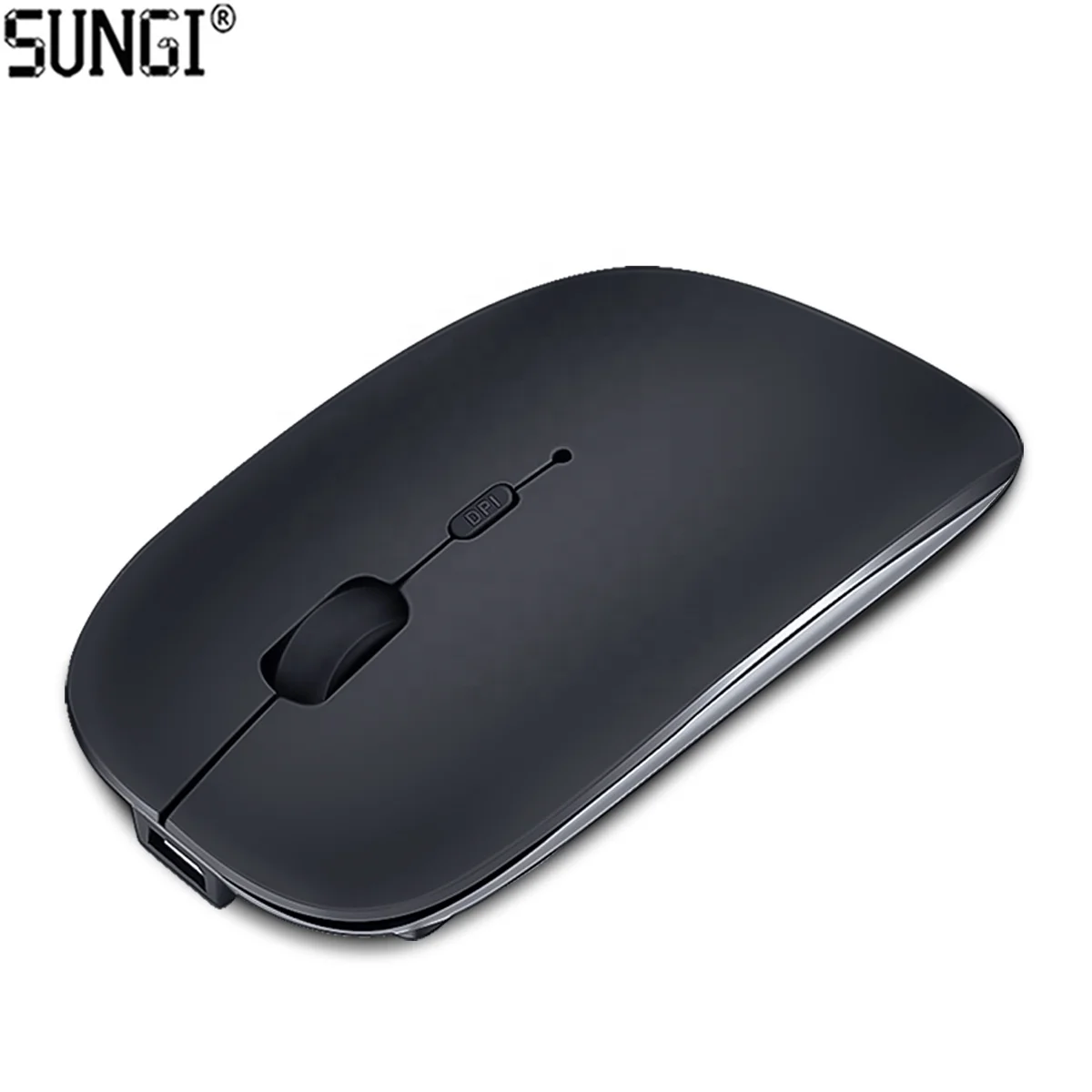 

SUNGI Good Quality Silent Wireless Bluet ooth Mouse with Rechargeable Lithium Battery for iPhone iPad Macbook, Black/white/silver/gold/rose gold/customize