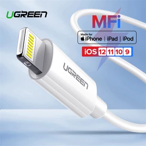 Ugreen MFi USB Cable for iPhone X Xs Max XR 2.4A Fast Charging USB Charger Data Cable for iPhone Cable 8 7 6Plus USB Charge Cord