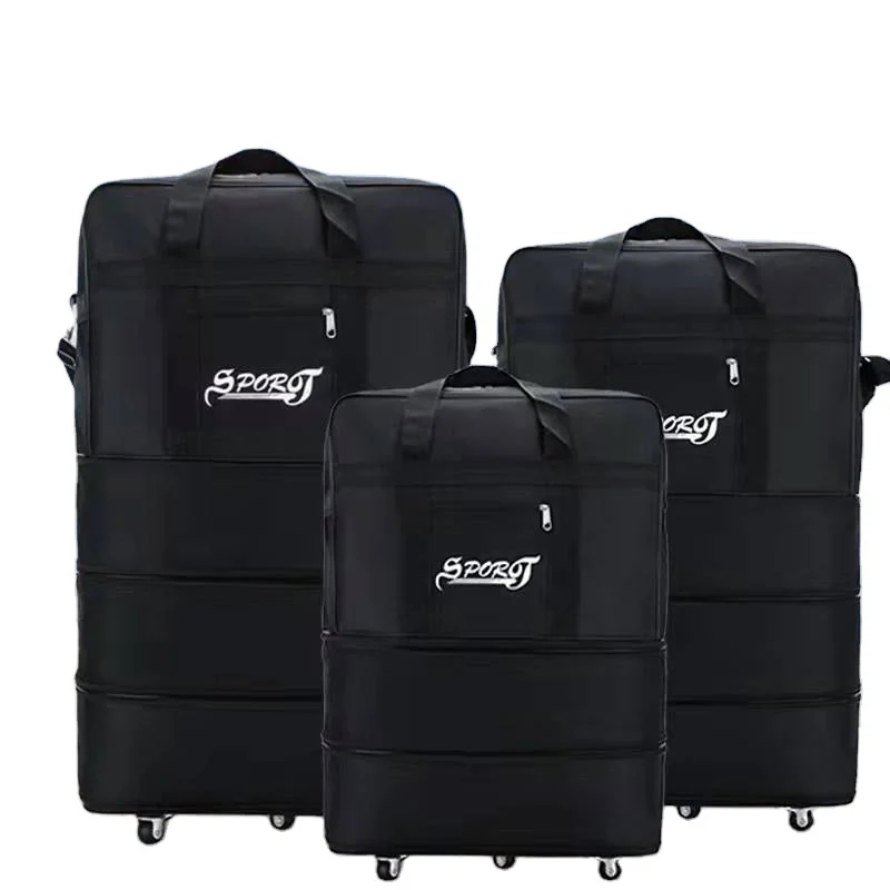 

M 2022 Hot Selling Wholesale Waterproof Folding Traveling Wheeled Bag Expendable Duffel Luggage Bags Travelling Bags