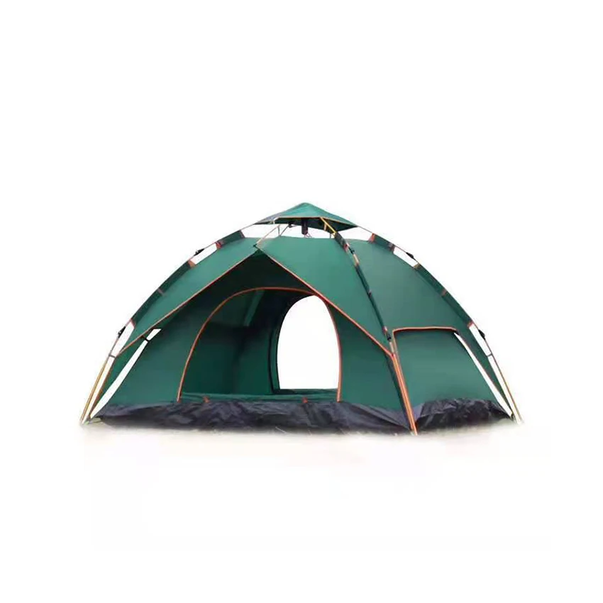 

2022 Wholesale Small Double Layers Automatic Camping Outdoor Fishing Hiking Trekking Picnic Pop up Tent Beach Tent, Blue, green