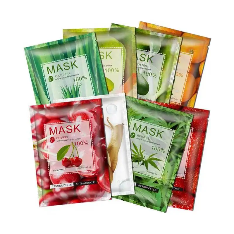 

Valentine's Day HERB FAMOU Fruit Mask Organic Vitamin C Sheet Mask Form and Use Moisturizing Whitening Mask on the Face