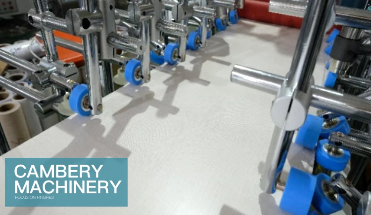 pur glue metal substrate wrapping machine