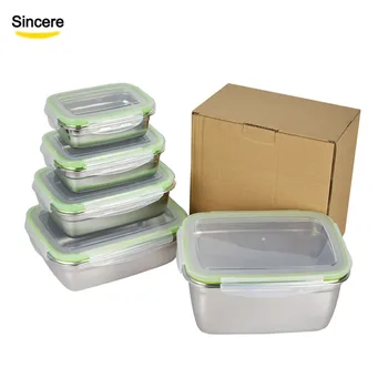 Cheap Price Korean Stainless Steel Food Storage Container Kimchi Box ...