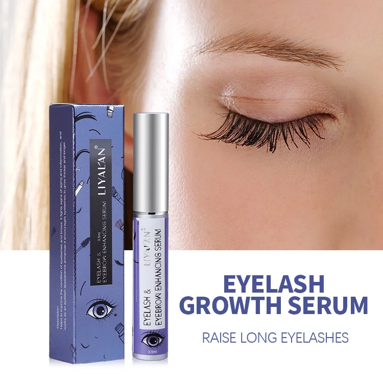 

Wholesale Natural Organic Brow Enhancer Lash Eyebrow Laah Growth Serum Liquid Eyelash Growth Serum