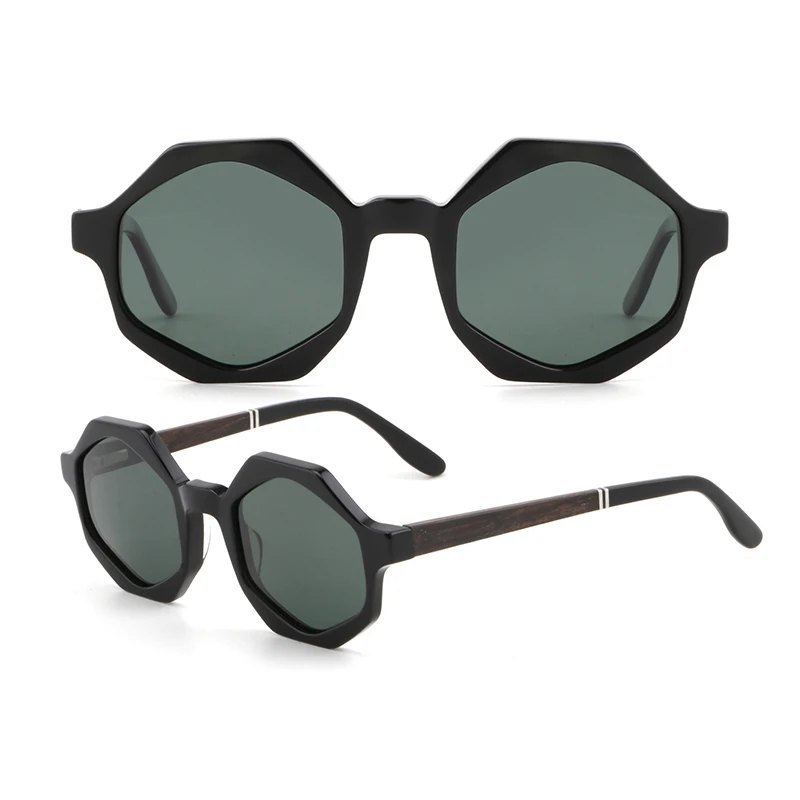2024 custom acetate   irregular shaped fashion sunglasses