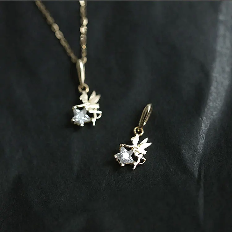 

Dylam 2021 hot Sale high quality 18k gold plated sterling silver Pentagram Pendant Necklace for women use in daily life