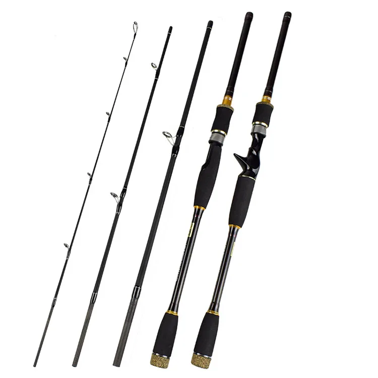 wholesale carp fishing pole 1.8m 2.1m 2.4m 2.7m 3m casting carbon spinning 4 section fishing rods
