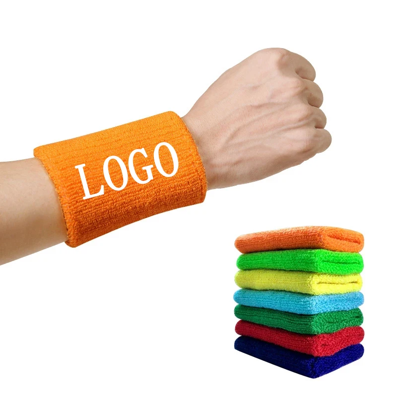 

Cheap Custom Tennis Gym Cotton Wristbands Wrist Bands Sports Sweatbands, Multicolor or customized