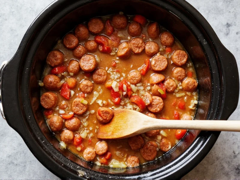 Perfect Peppers Onions and Sausage Crock Pot Recipe