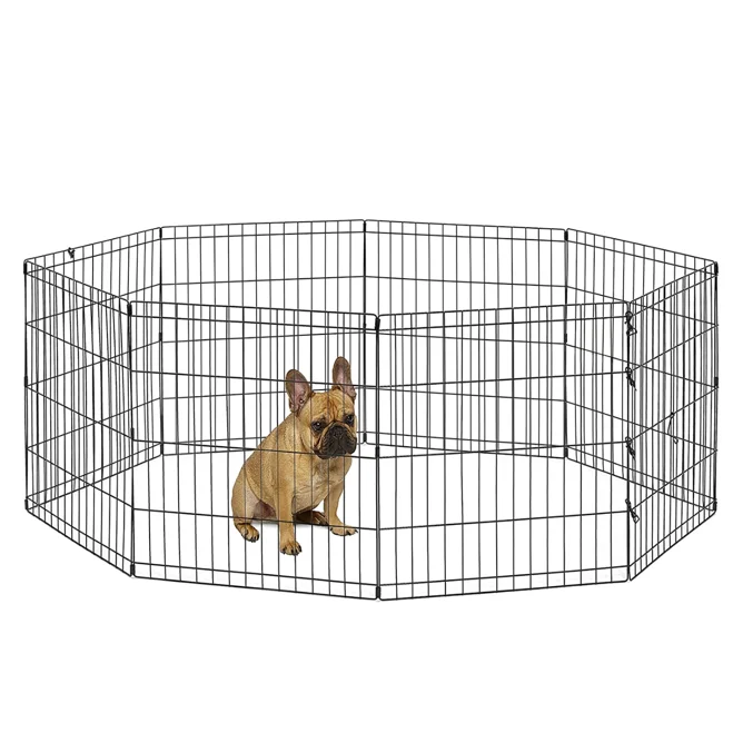 

2021 Pet Supplies Products Foldable Metal Exercise Fence Kennel Pet Animal Cages Dog Cat Cage