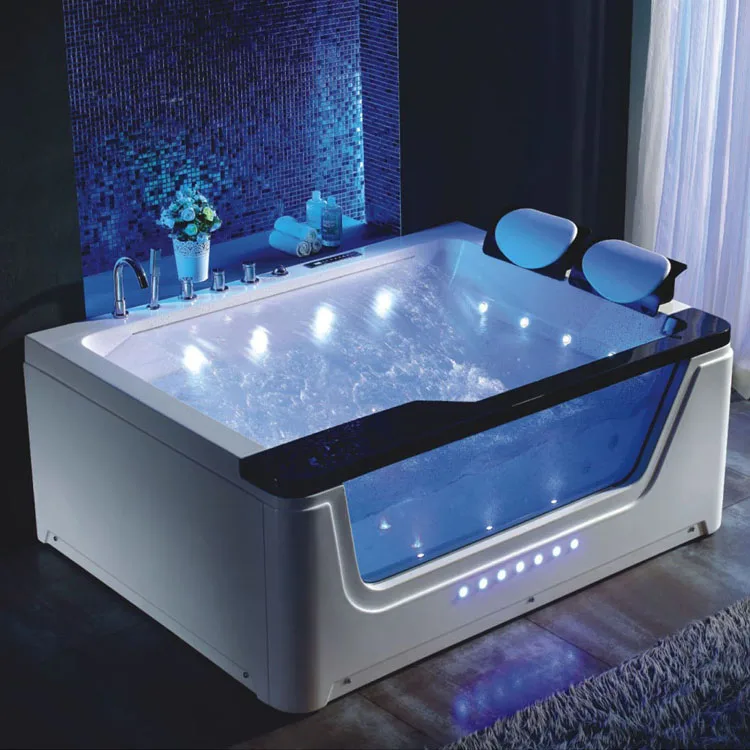 Indoor Washing Machine Hot Tub Spa Double Whirlpool Bathtub Portable