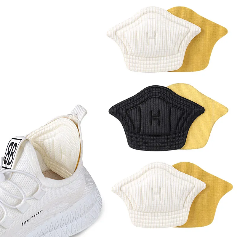 

Heel Grips Liner for Boots Sneakers Hiking Shoe Back of Heel Cushions Insert Prevent Too Big Shoe from Heel Slipping Blisters, White, black