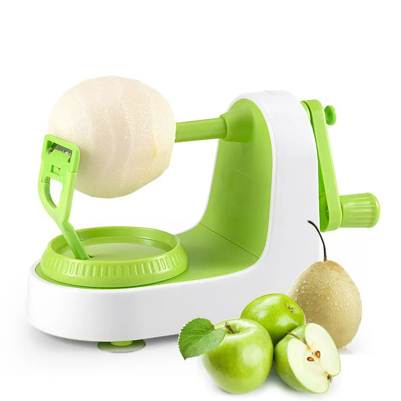 

Fruit Peeler Machine Gadget Fruit Abd Vegetables Peeler Set Fruit Peeler With Container, Green+white