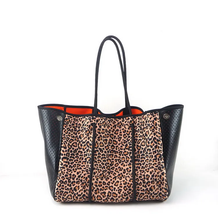 

Wholesale Fashion Printed Tote Bag with Inner Purse neoprene customize beach bag