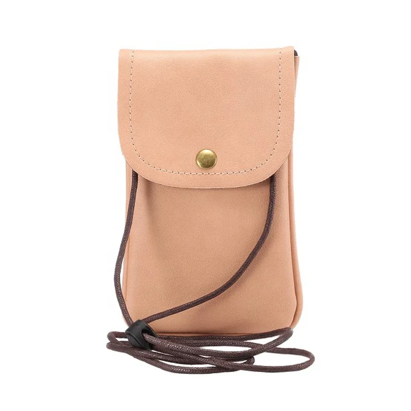 

Pu Leather Universal Cell Phone Crossbody Shoulder Pocket Wallet Pouch Bag Case with Neck Strap Mobile Phone Bag, Seven