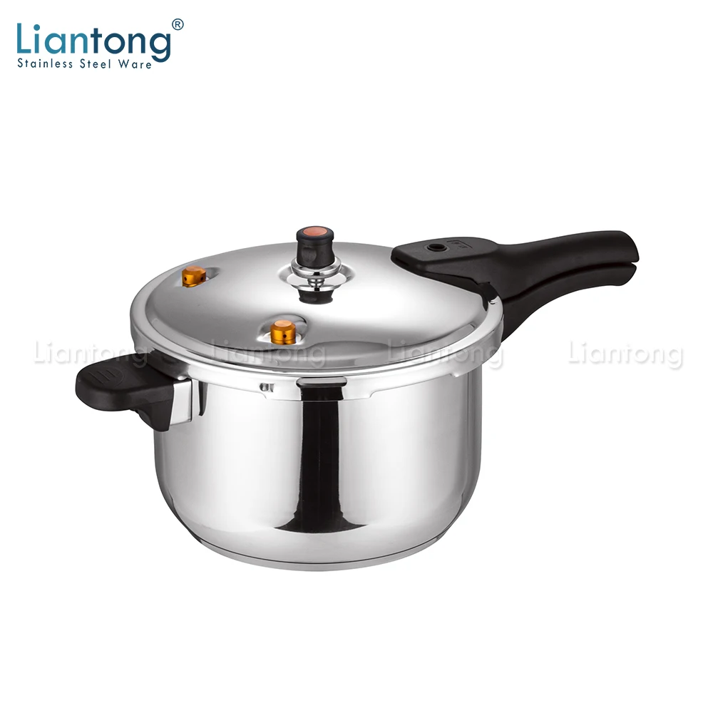 

Liantong Factory New Multi functional Fast Cooking Stainless Steel 201 304 Gas Induction Pressure Cooker Pot